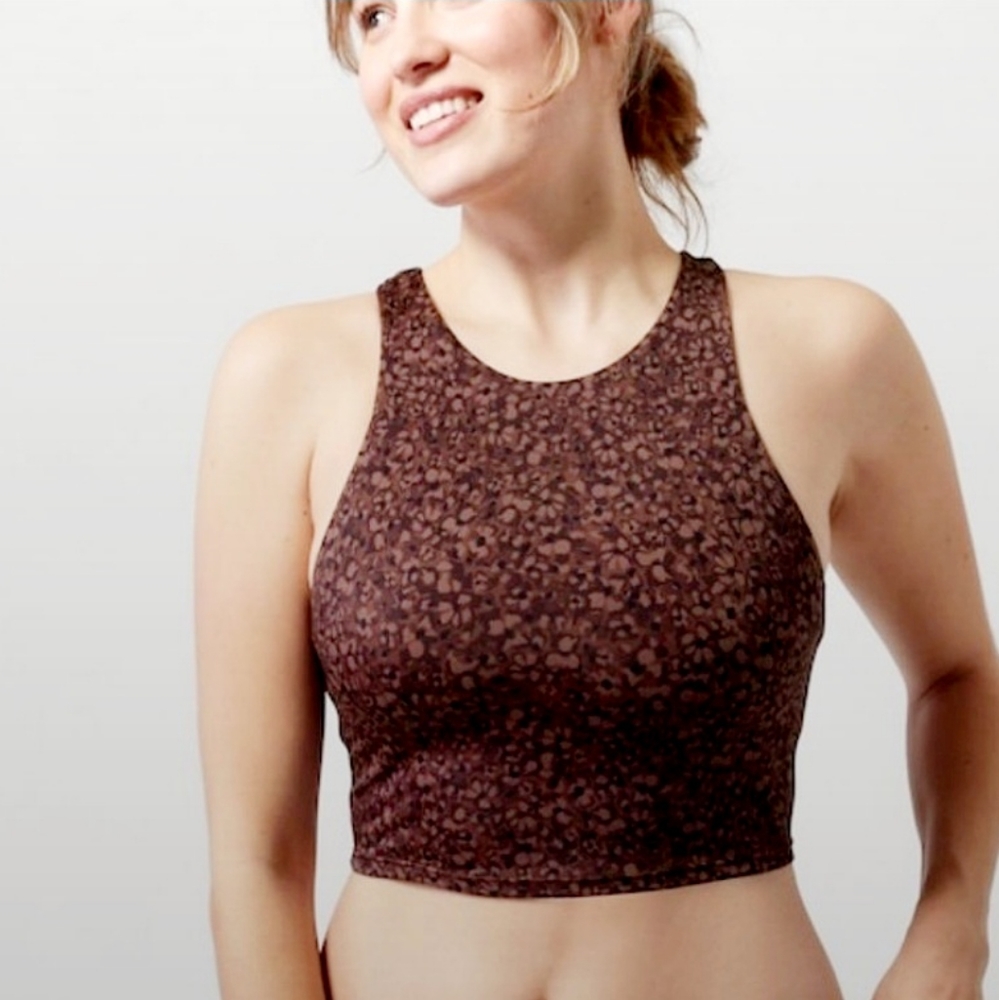 NEW Athleta Conscious Crop Bikini Top D-DD